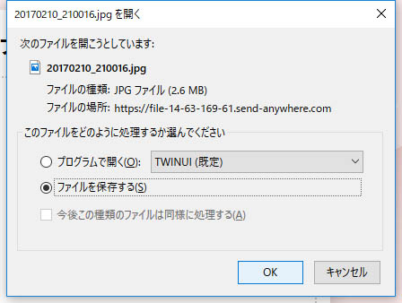 ファイルとして保存